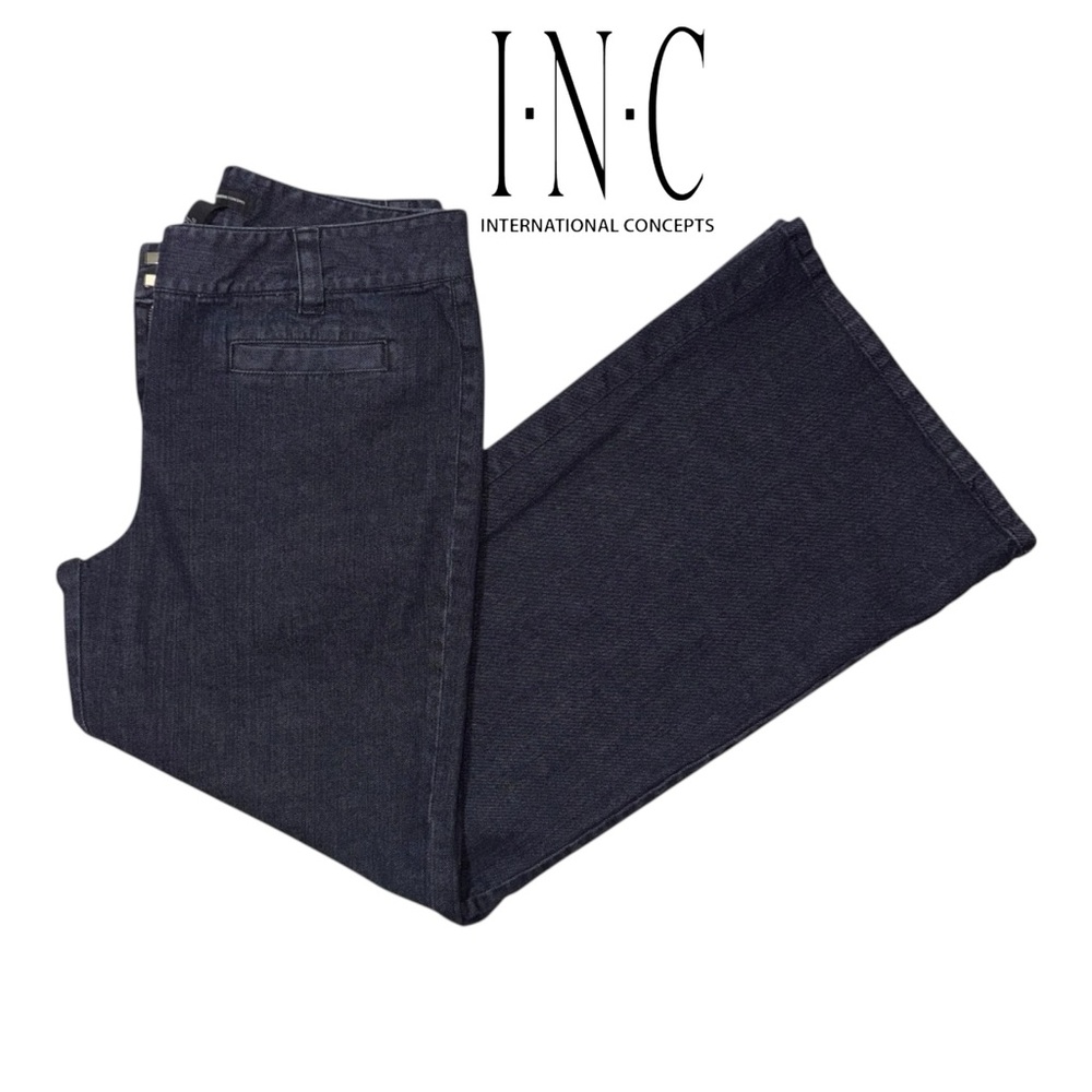 INC International Concepts (EUC) Wide Leg Trouser Jeans, Size 12 - Picture 1 of 8